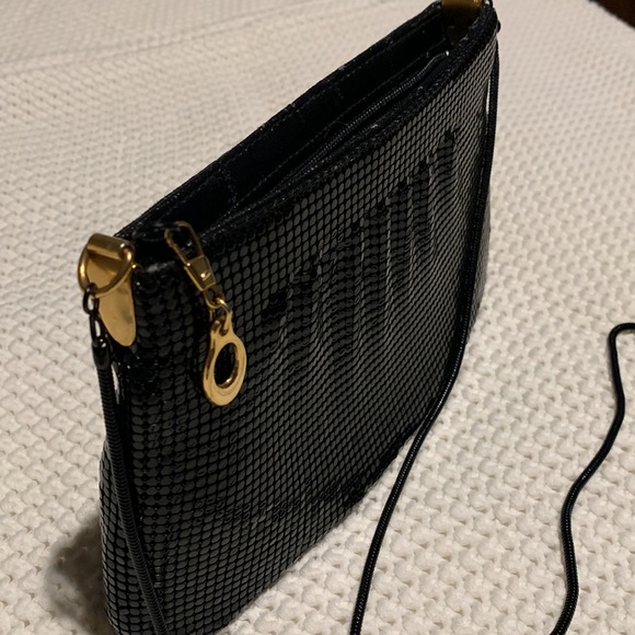 Vintage Black Mesh Bag with Coil Strap - Picture 10 of 12
